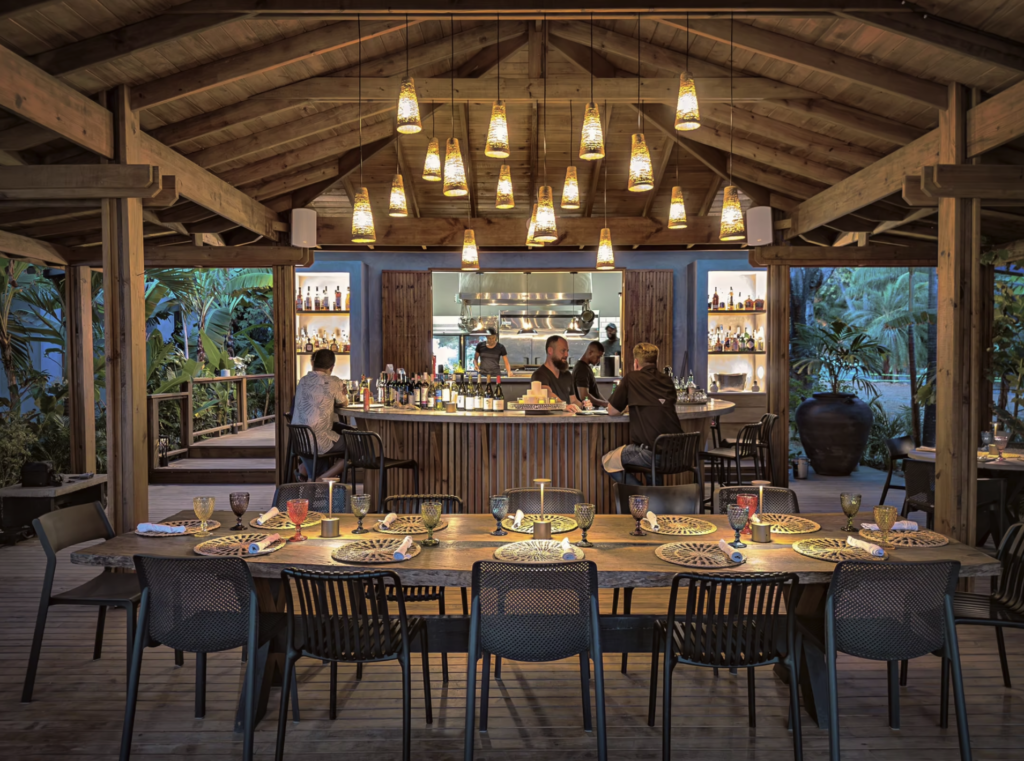 The dining room at Sea Salt.