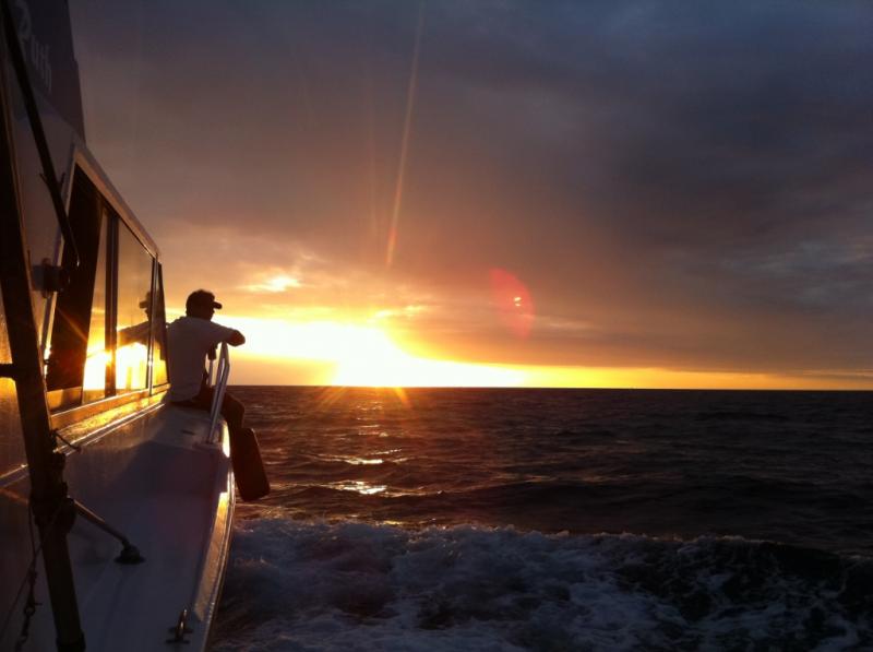 Sunset from a sunset cruise.
